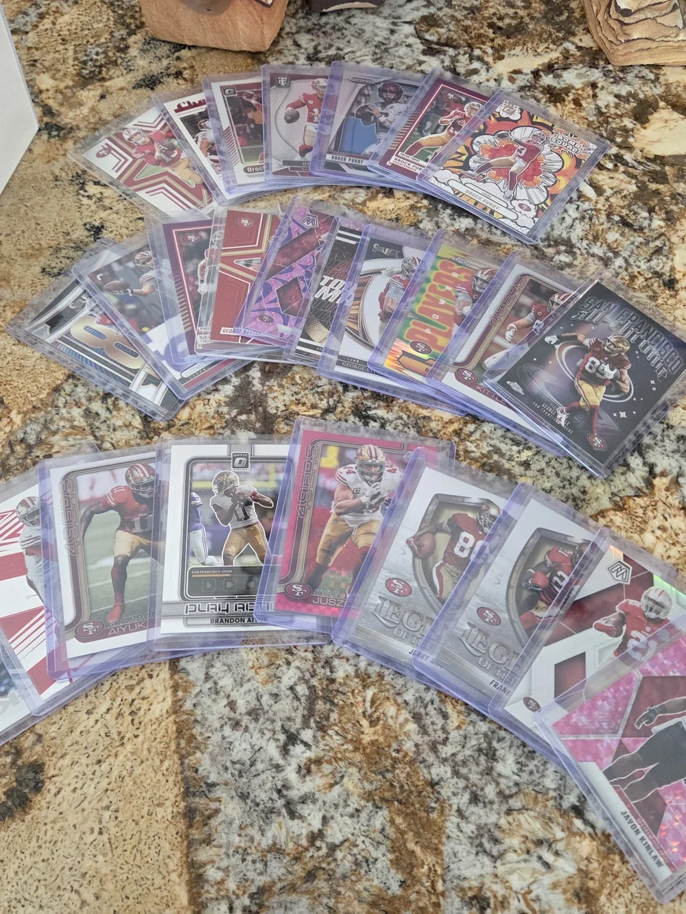 100 Assorted San Francisco 49ers Football Card Lot - Panini And Topps- 2025-2026